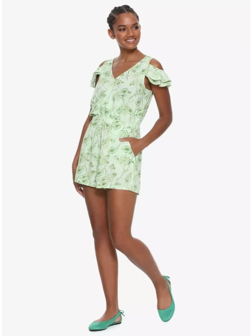 Destination Disney Her Universe The Princess And The Frog Cold Shoulder Romper S